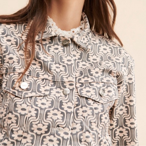 Tach Patterned Denim Jacket - Picture 3 of 7